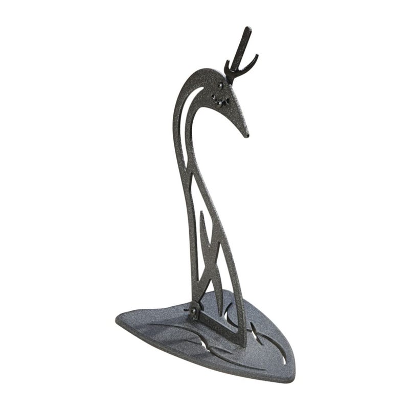 Skull Hooker Table Hooker European Trophy Mount â€“ Perfect Kit for Table Display of Taxidermy Deer Antlers and other Skulls â€“ Graphite Black - Image 1